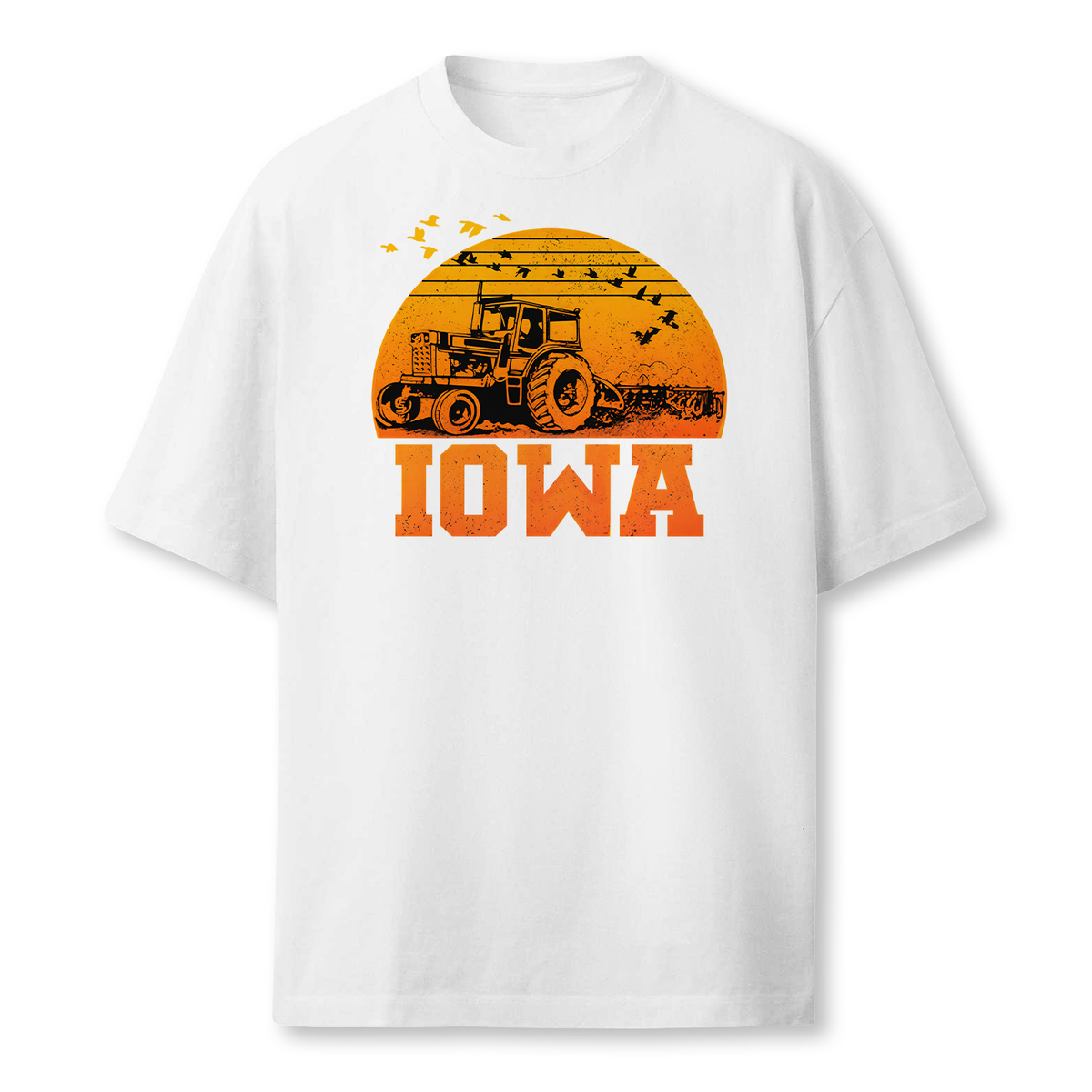 Iowa Vintage Retro Tractor Farmer Shirt Gift Farmer T-Shirt