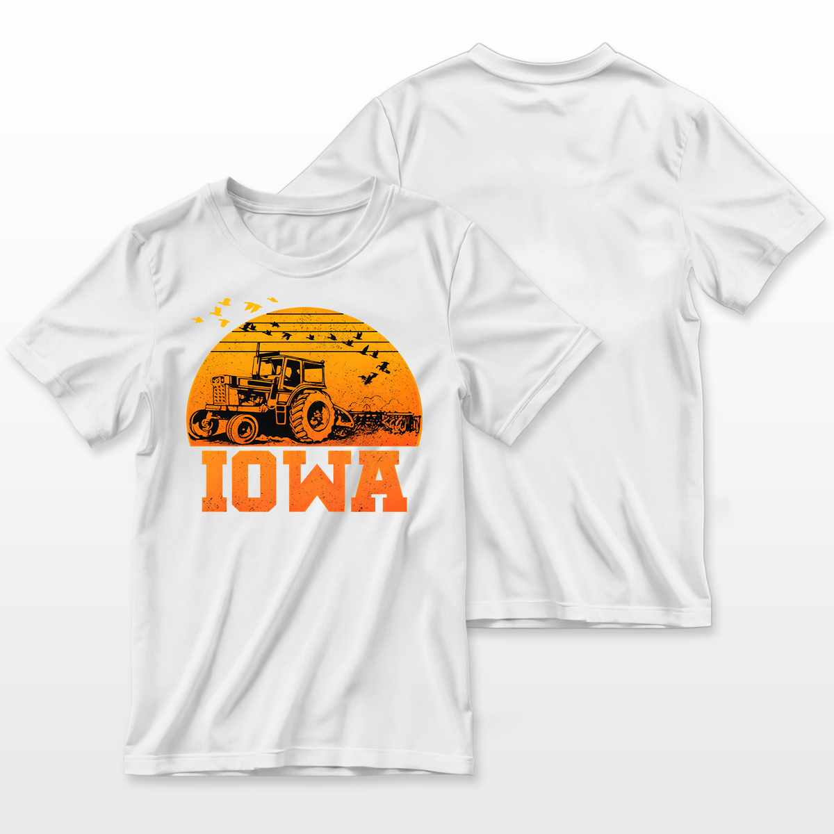 Iowa Vintage Retro Tractor Farmer Shirt Gift Farmer T-Shirt