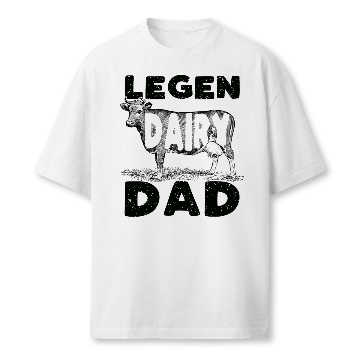 Legen Dairy Dad Cow Farmer Father's Day T-Shirt