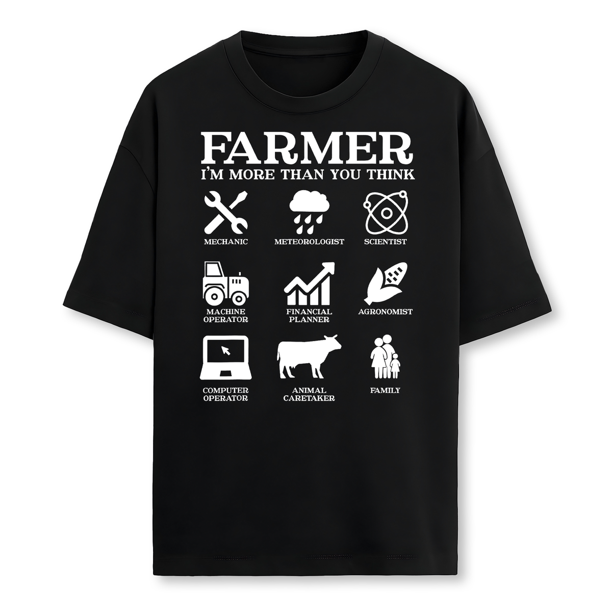 Farmer Gift Idea Farming Agriculture Patriotic Farmer Farmer T-Shirt