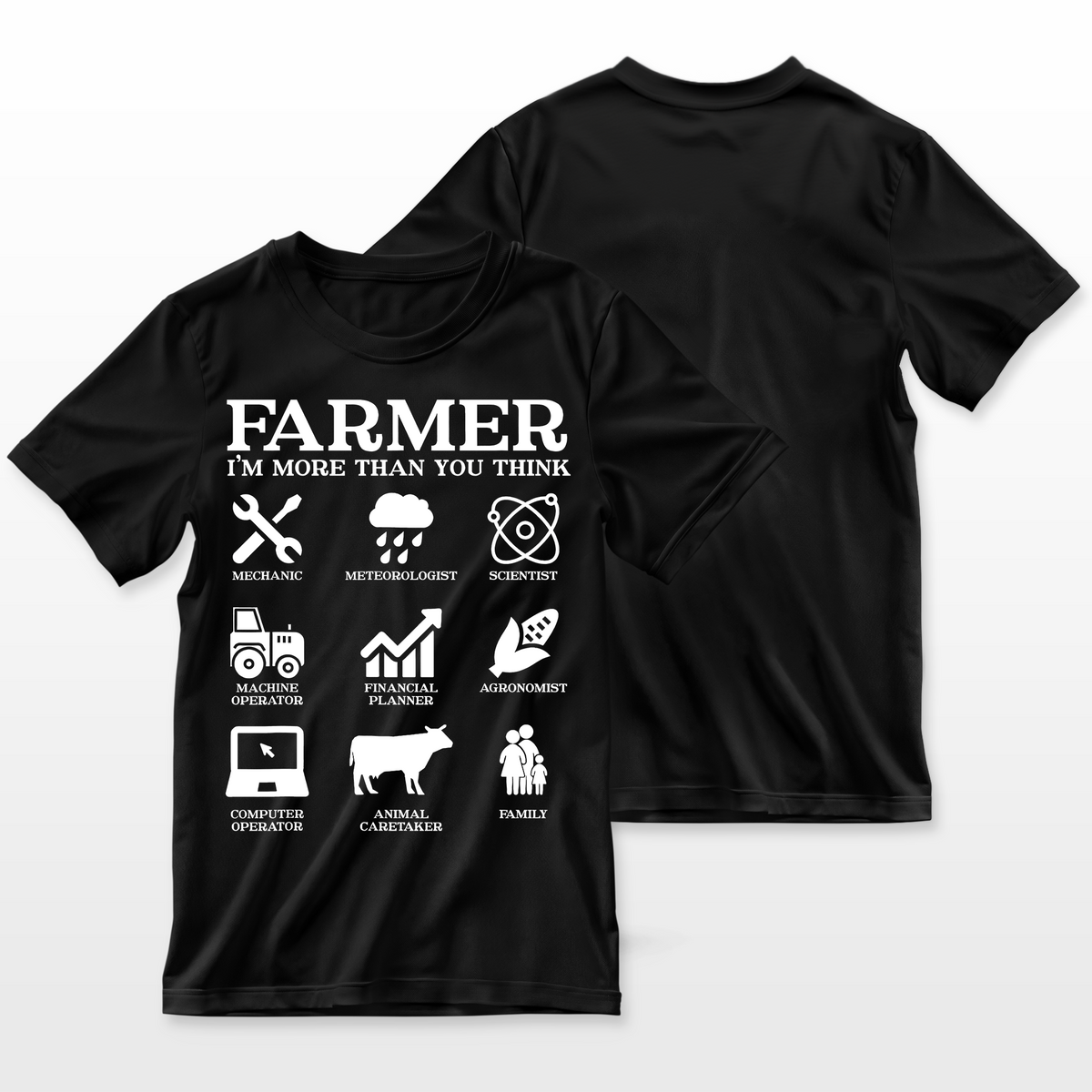 Farmer Gift Idea Farming Agriculture Patriotic Farmer Farmer T-Shirt