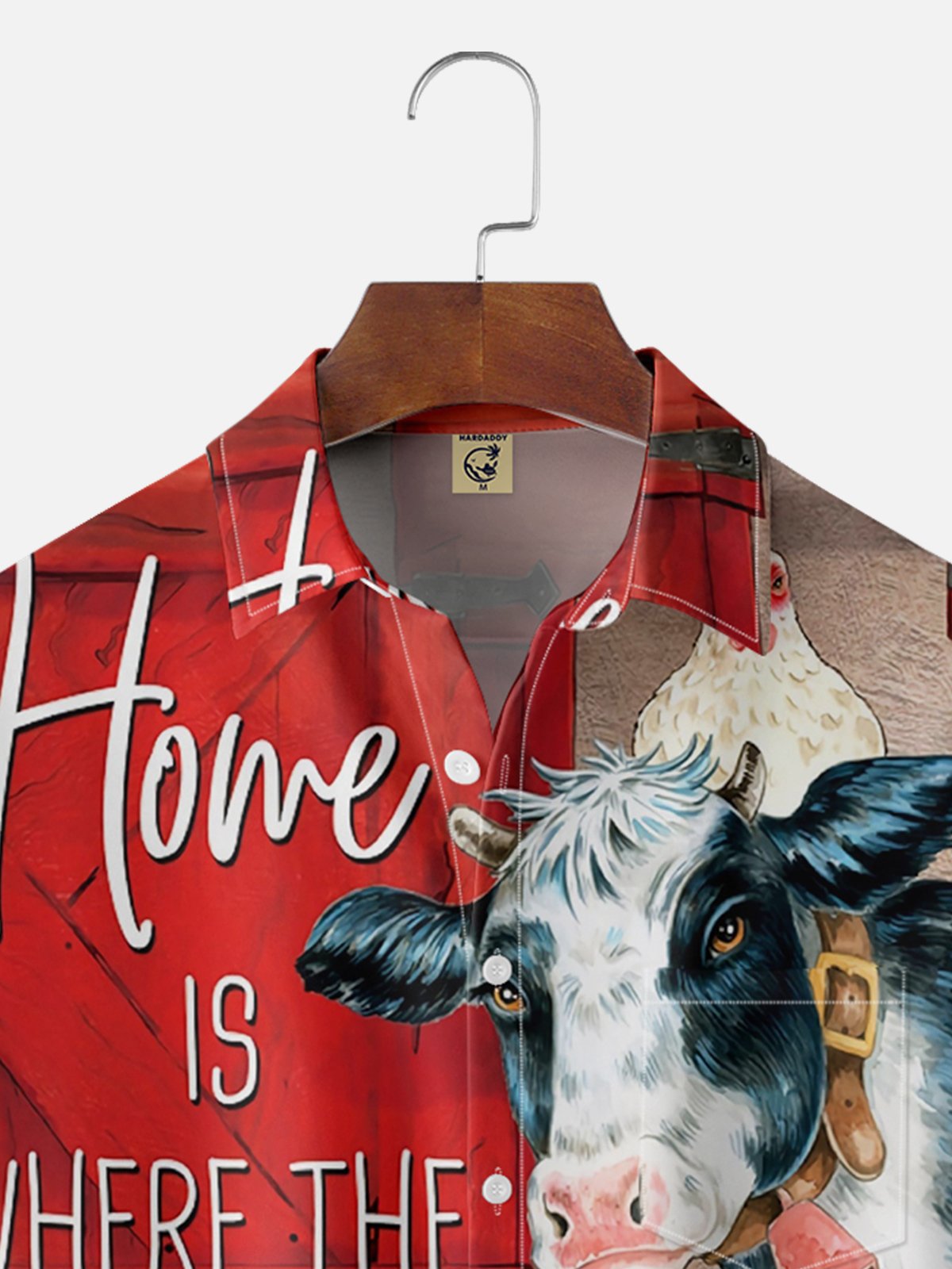 Pig Cattle Sheep Farm Chest Pocket Hawaiian Shirt