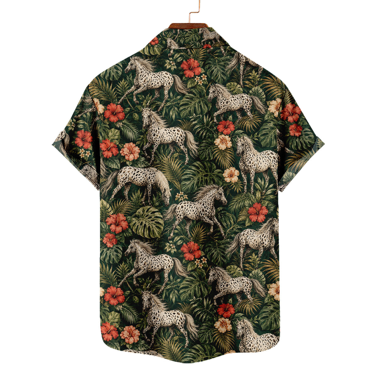 Appaloosa Horse Hawaiian Shirt – Spotted Horse All-Over Print Button-Up for Horse Lovers