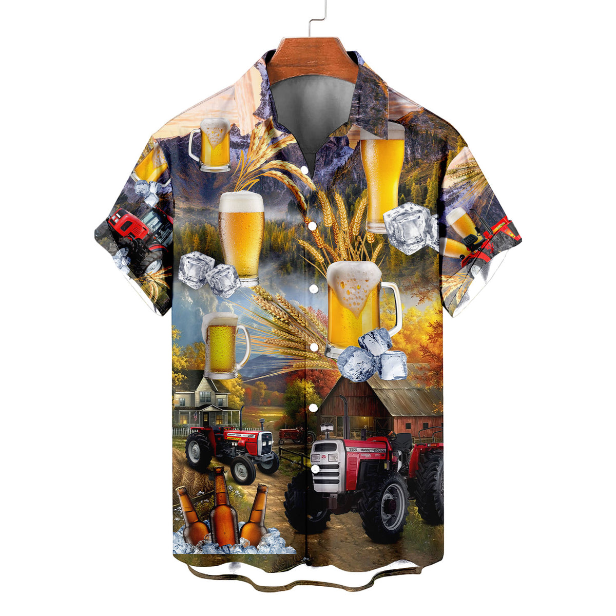 Beer & Tractor Hawaiian Shirt – Autumn Farm Life