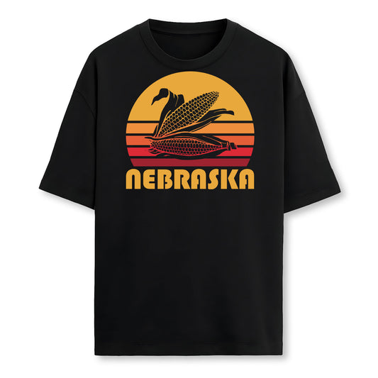 Retro Nebraska Corn Vintage Maize Farming Farmer T-Shirt