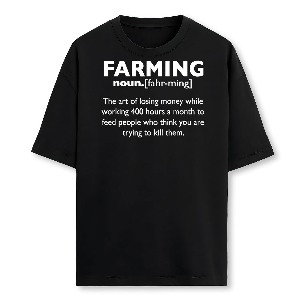 Farming Definition Noun Gift Funny Farmer Gift Farmer T-Shirt