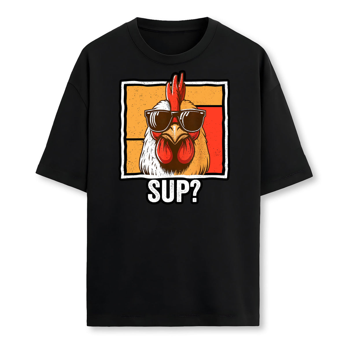 Chicken Sunglasses Animal Farm Funny For Farmer Men Women Farmer T-Shirt