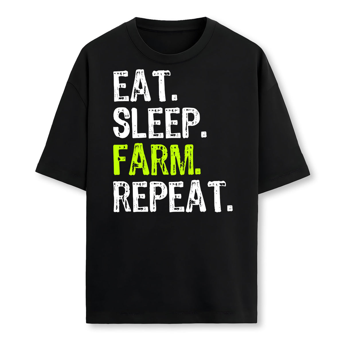 Eat Sleep Farm Repeat Farmer Farming Funny Farmer T-Shirt