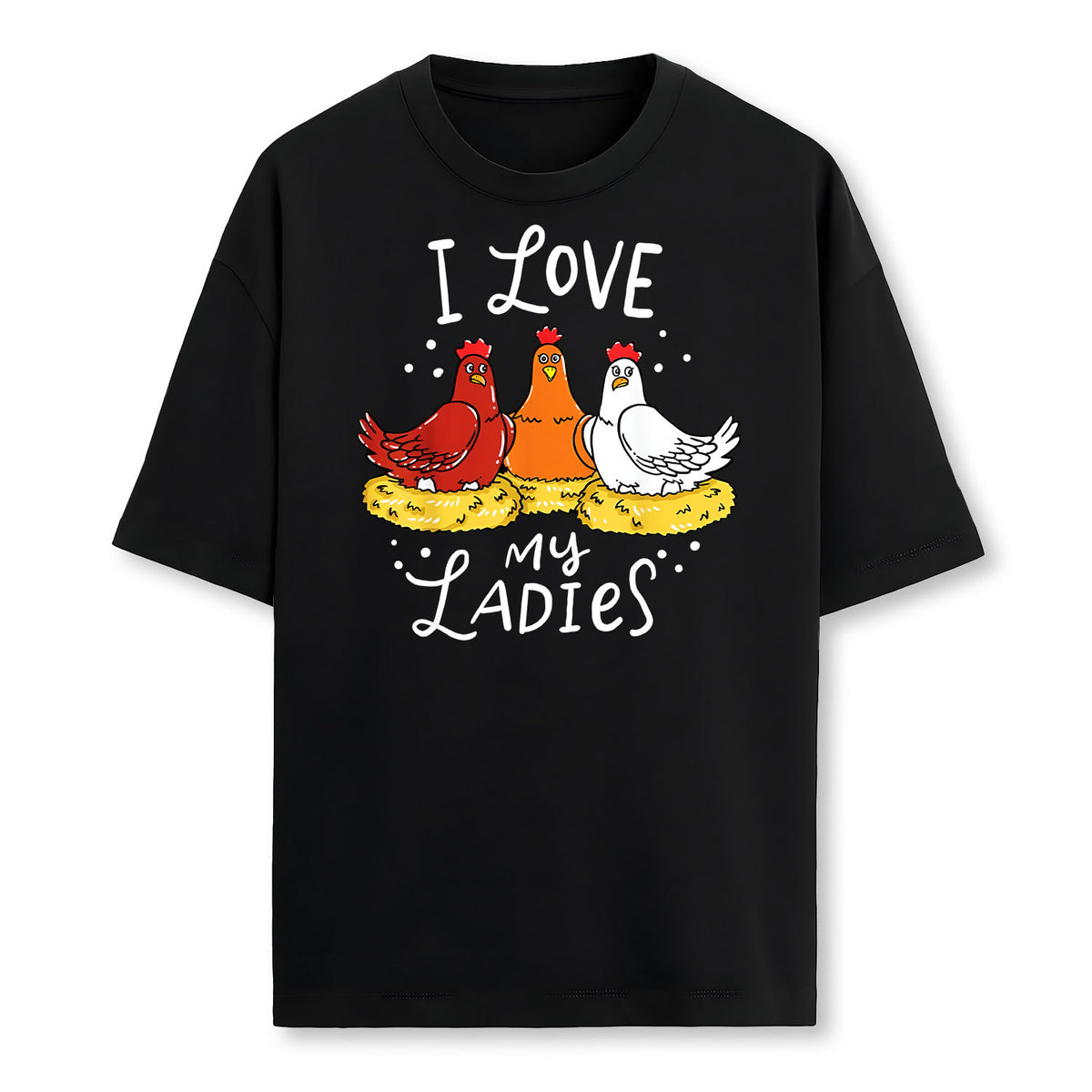 Chicken Chicks Eggs Farmer Funny Gift Farmer T-Shirt