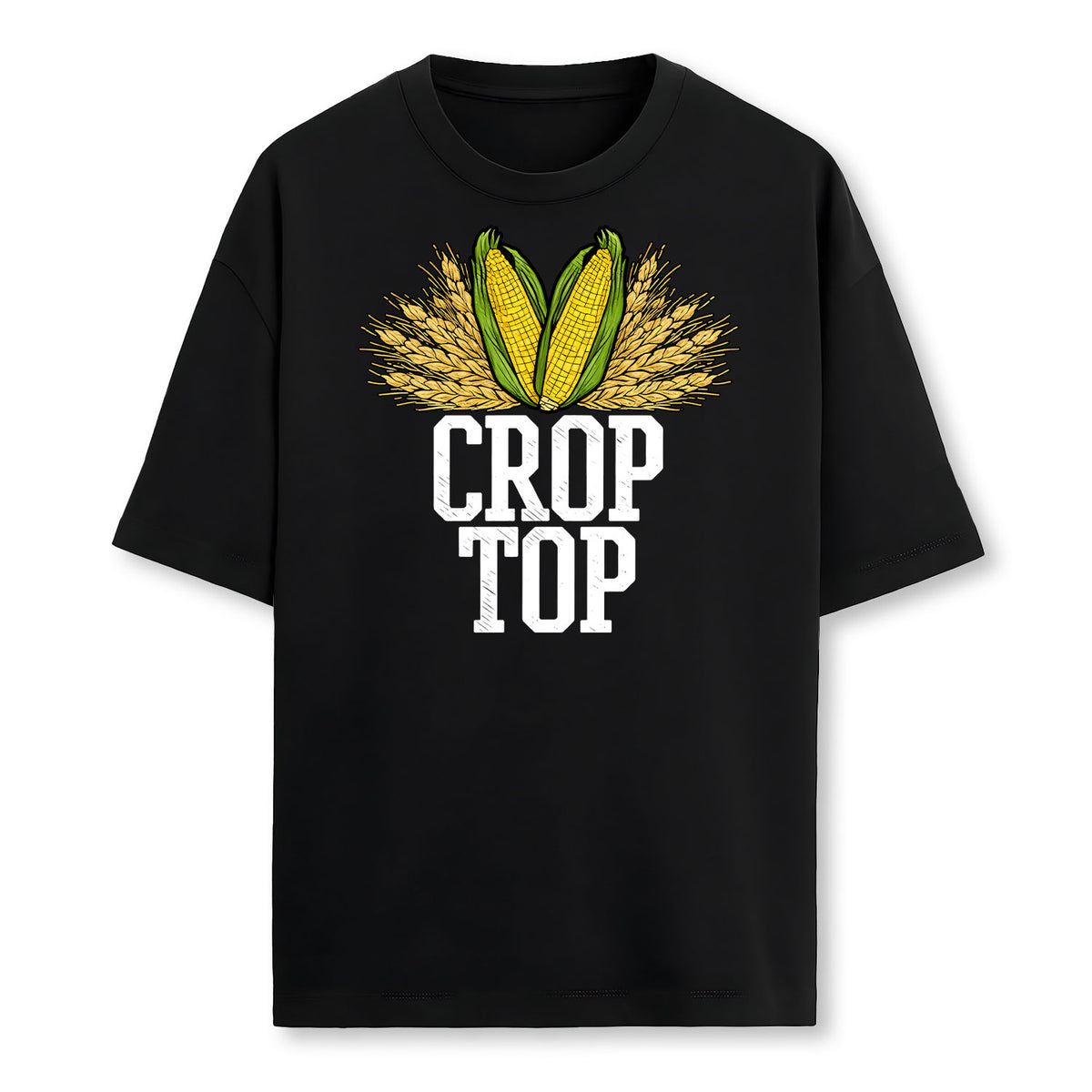 Crop Top Farm Pun Corn Farming Agriculture Funny Farmer Farmer T-Shirt