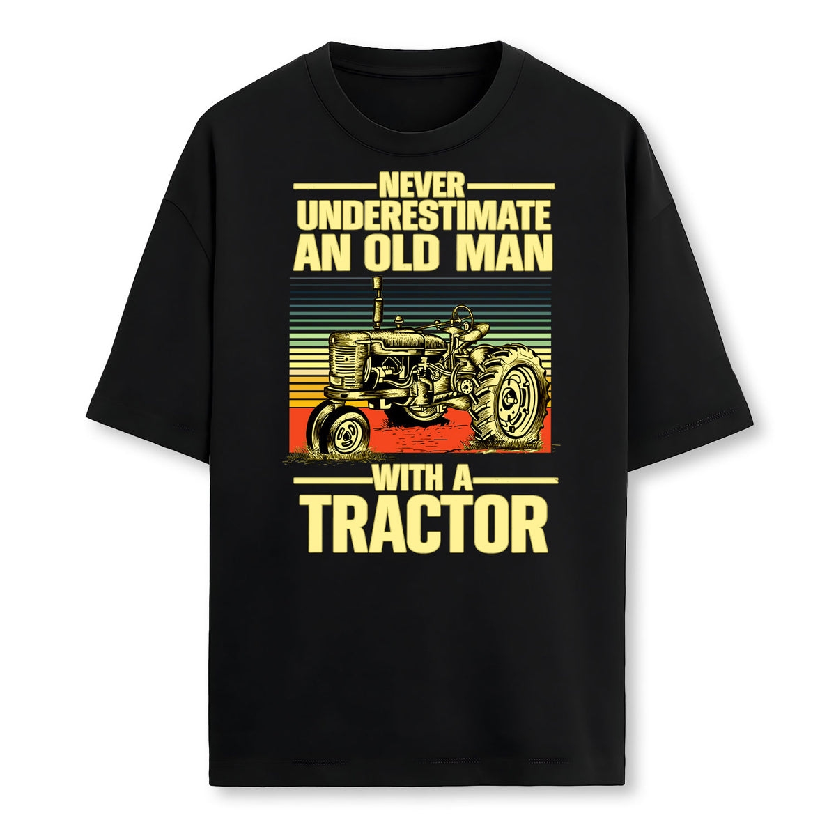 Cool Tractor Design For Grandpa Men Tractor Driver Farming Farmer T-Shirt