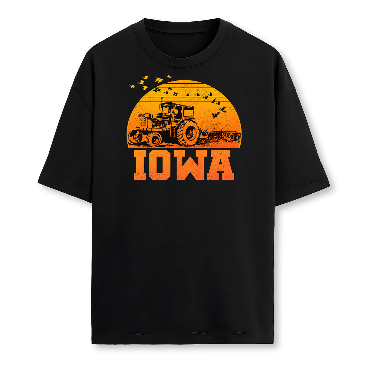 Iowa Vintage Retro Tractor Farmer Shirt Gift Farmer T-Shirt