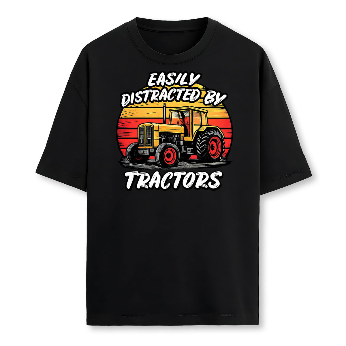Easily Distracted By Tractors Fun Farmer Farming Gift Idea Farmer T-Shirt