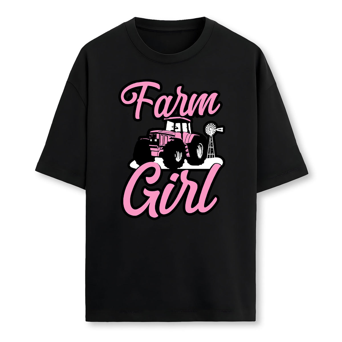 Farming Farmer Girl Tractor Farm Girl T-Shirt