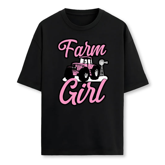 Farming Farmer Girl Tractor Farm Girl T-Shirt