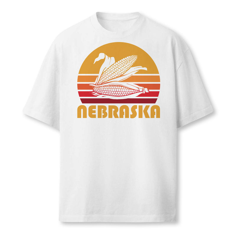 Retro Nebraska Corn Vintage Maize Farming Farmer T-Shirt