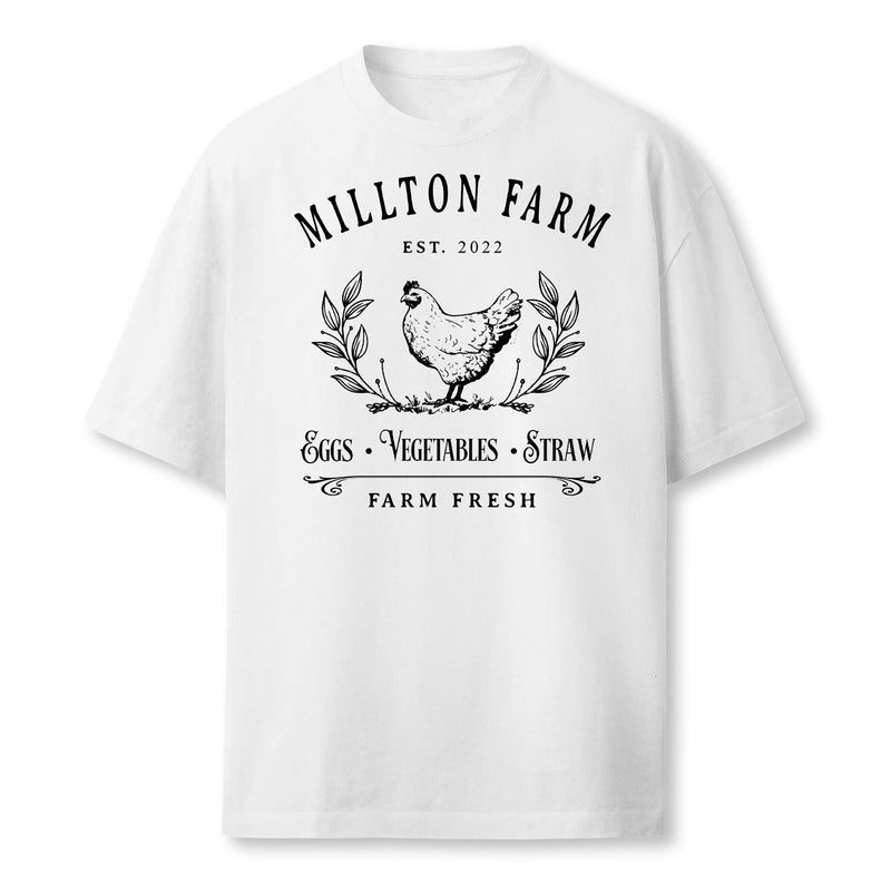 Personalized Family Farm Shirt - Custom Name Vintage Chicken Tee,  Farmhouse Gift, Homestead Apparel, Country Style T-Shirt