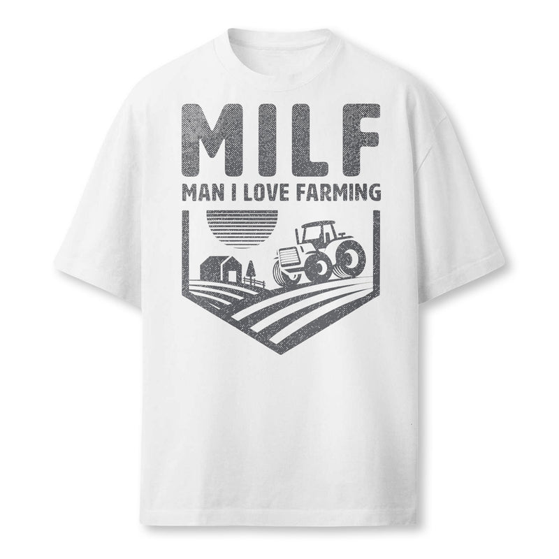 Funny Farm Dad Joke Farmer Mom Man I Love Farming Pullover Hoodie Farmer T-Shirt