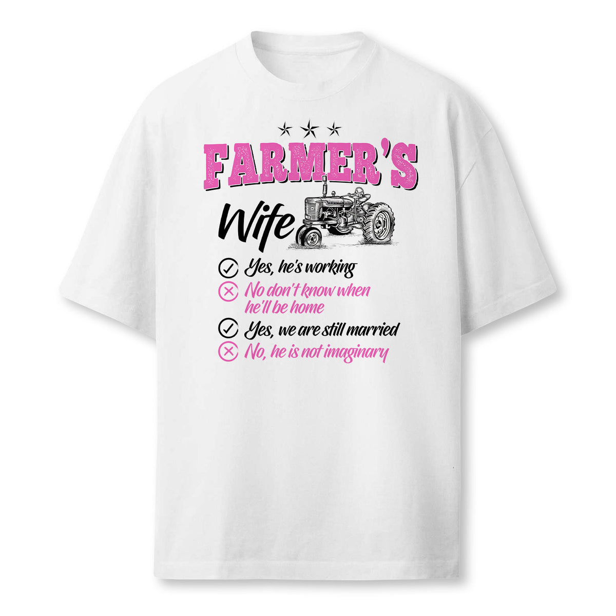Funny Farmer Shirt Women Wife Of A Farmer Rancher Farmer T-Shirt