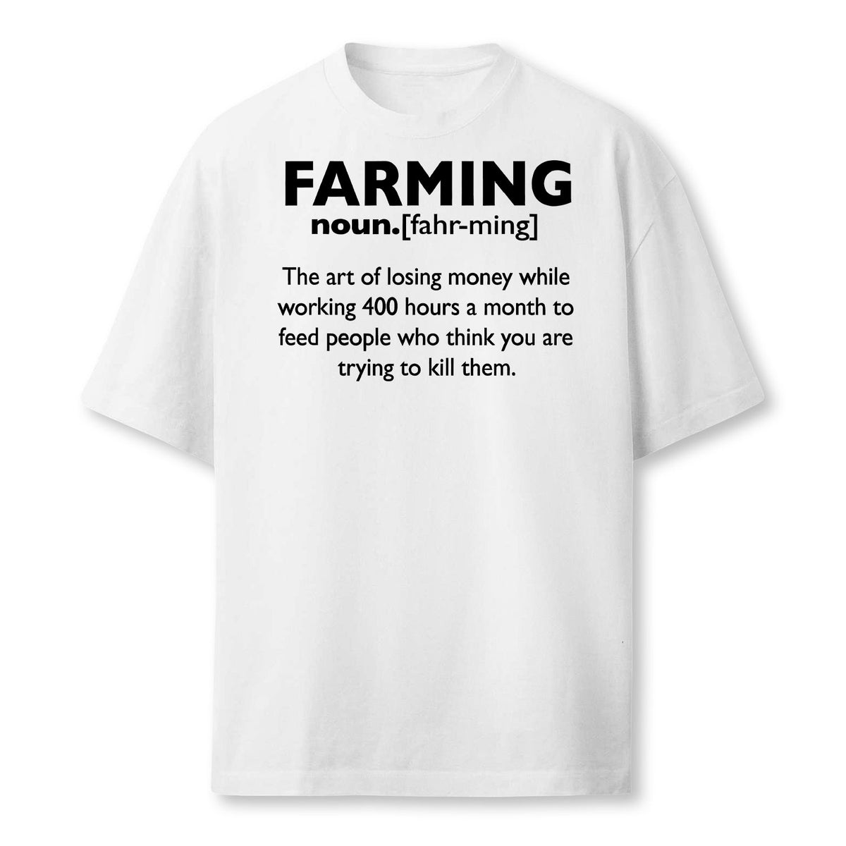Farming Definition Noun Gift Funny Farmer Gift Farmer T-Shirt
