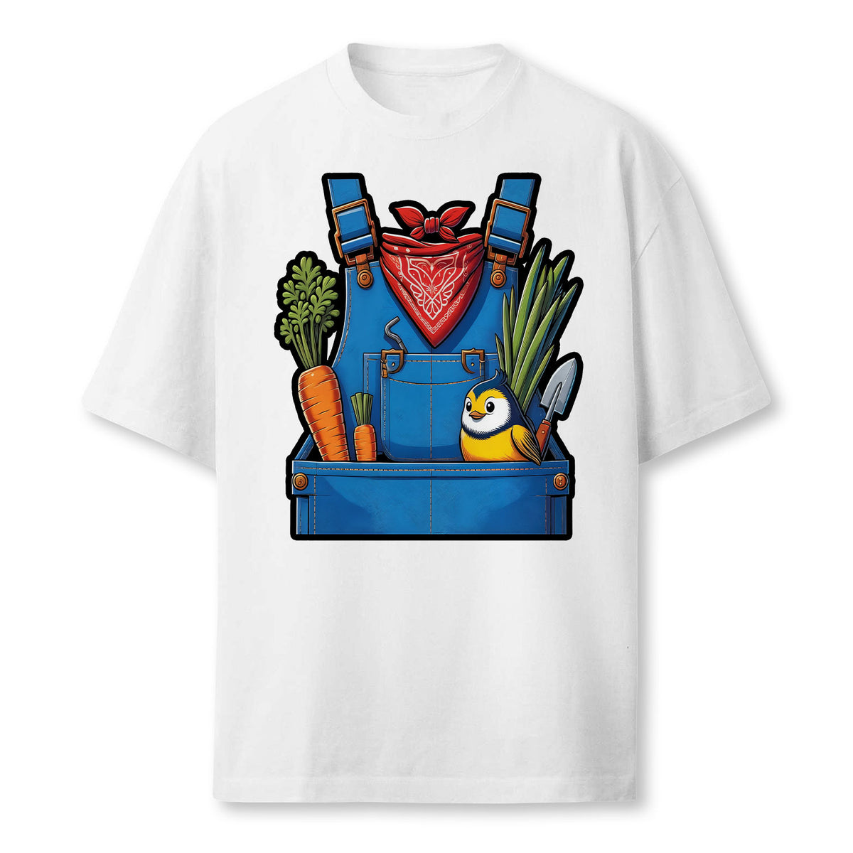 Funny Farmer Costume Halloween Simple Cute Farm Women Men Farmer T-Shirt