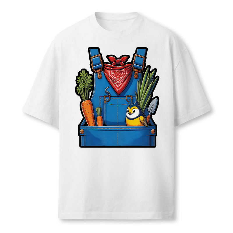 Funny Farmer Costume Halloween Simple Cute Farm Women Men Farmer T-Shirt