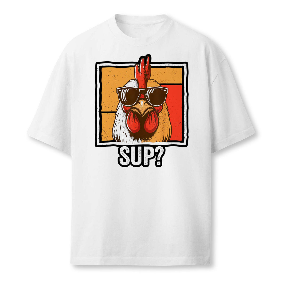 Chicken Sunglasses Animal Farm Funny For Farmer Men Women Farmer T-Shirt