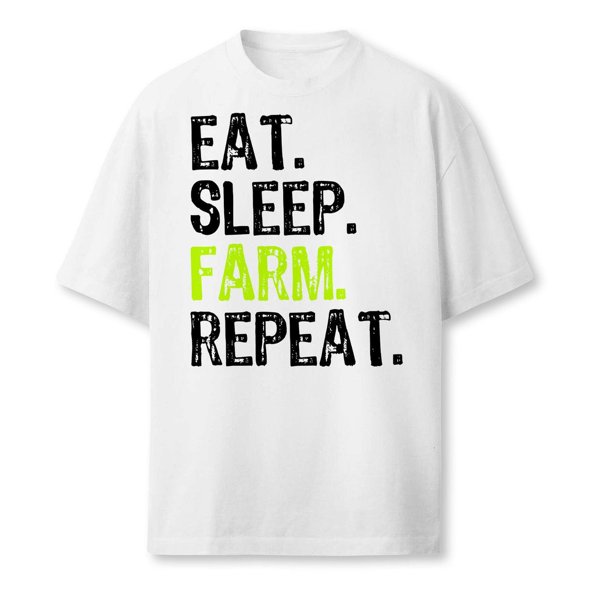 Eat Sleep Farm Repeat Farmer Farming Funny Farmer T-Shirt