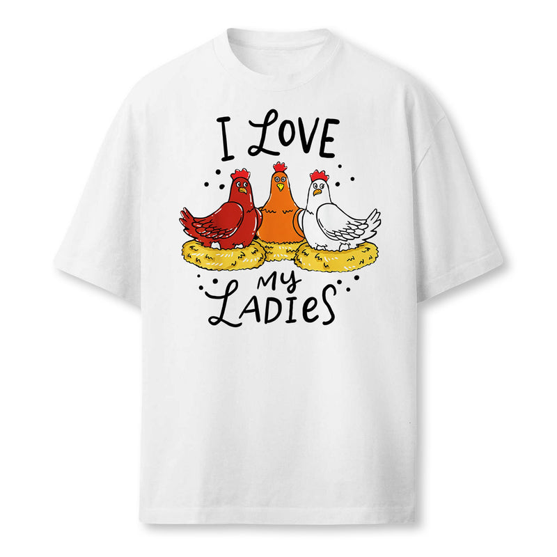 Chicken Chicks Eggs Farmer Funny Gift Farmer T-Shirt