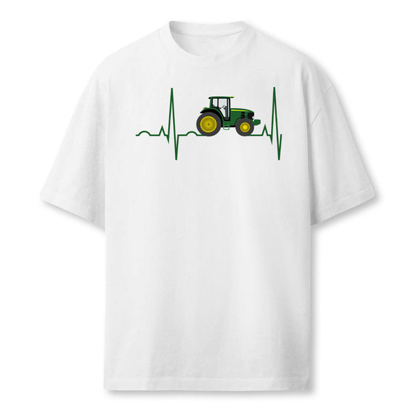 Tractor Heartbeat Shirt Best For Farmers Farmer T-Shirt