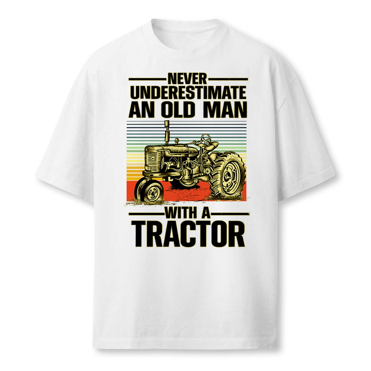 Cool Tractor Design For Grandpa Men Tractor Driver Farming Farmer T-Shirt