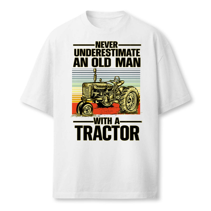 Cool Tractor Design For Grandpa Men Tractor Driver Farming Farmer T-Shirt