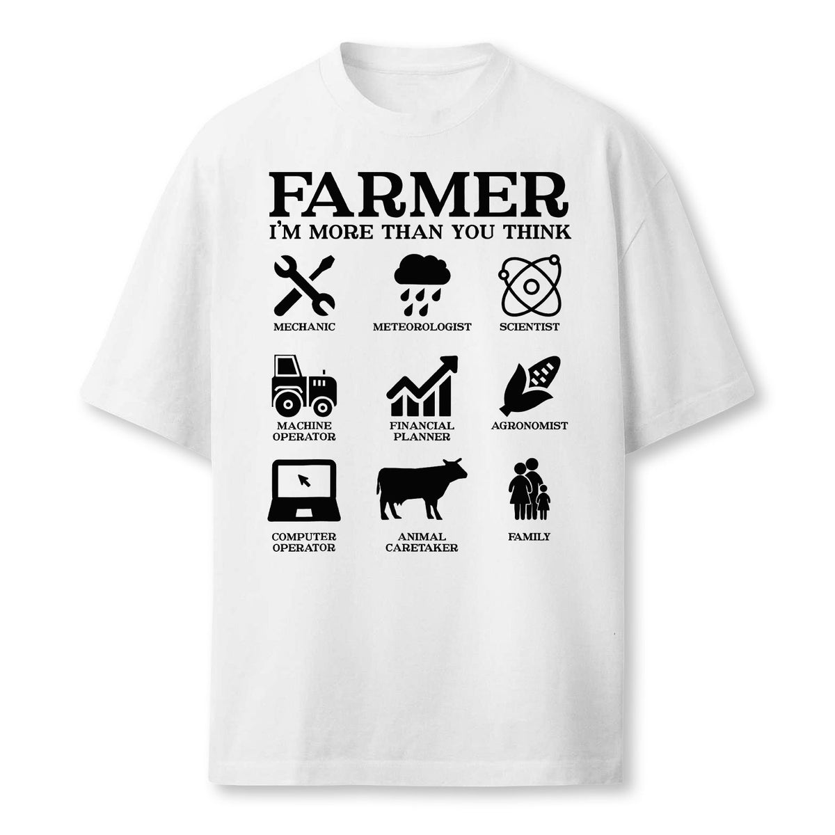 Farmer Gift Idea Farming Agriculture Patriotic Farmer Farmer T-Shirt