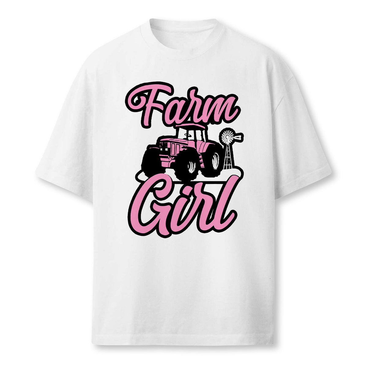 Farming Farmer Girl Tractor Farm Girl T-Shirt