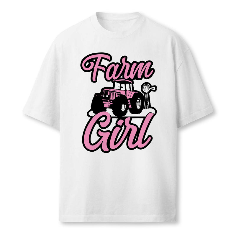 Farming Farmer Girl Tractor Farm Girl T-Shirt