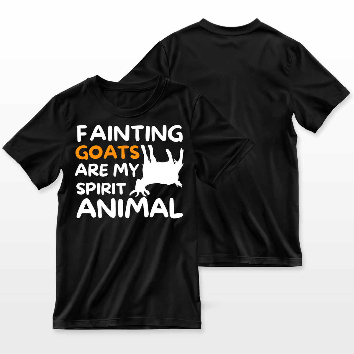 Fainting Goats Are My Spirit Animal Funny Goat Lover Farmer T-Shirt