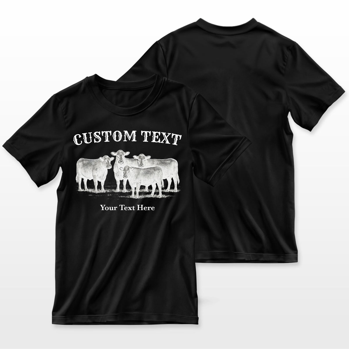 Personalized Cattle Herd Shirt - Custom Text Design, Vintage  Cow Tee, Cattle Rancher Father's Day Gift, Country Farm  Apparel
