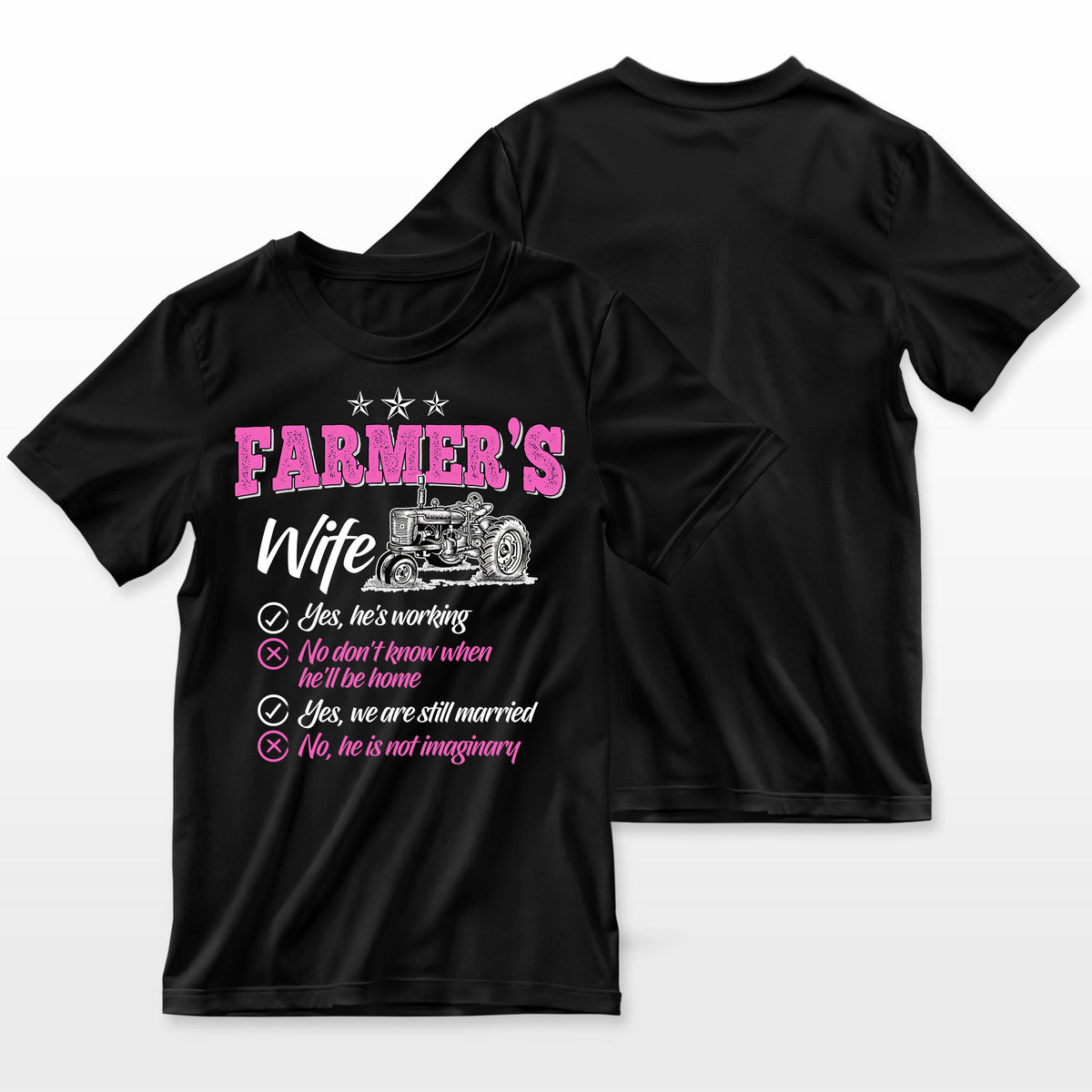 Funny Farmer Shirt Women Wife Of A Farmer Rancher Farmer T-Shirt