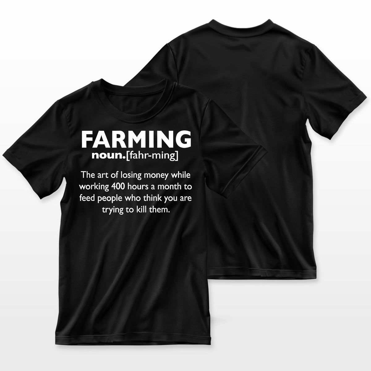 Farming Definition Noun Gift Funny Farmer Gift Farmer T-Shirt