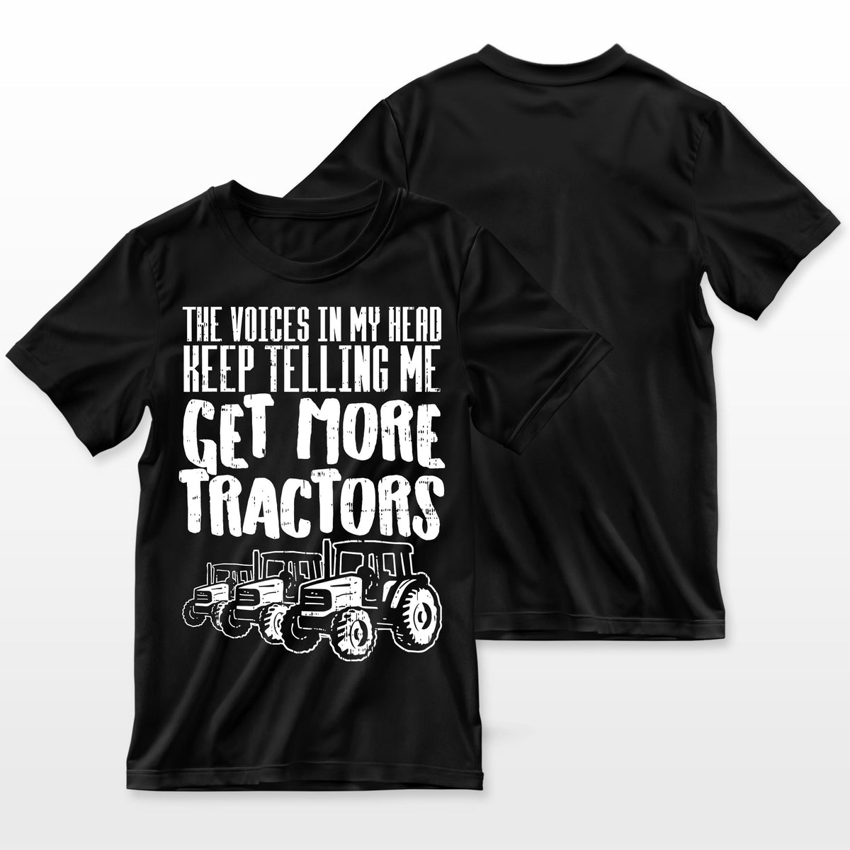Voices In My Head Get More Tractors Farm Truck Farmer Gift Farmer T-Shirt