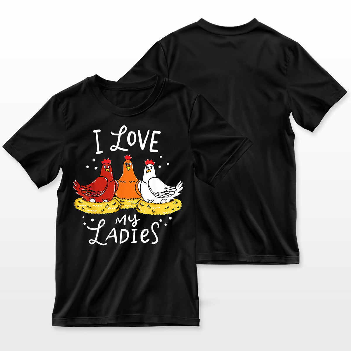 Chicken Chicks Eggs Farmer Funny Gift Farmer T-Shirt