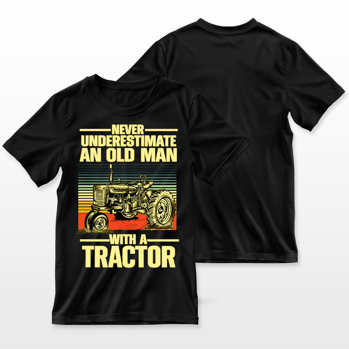 Cool Tractor Design For Grandpa Men Tractor Driver Farming Farmer T-Shirt