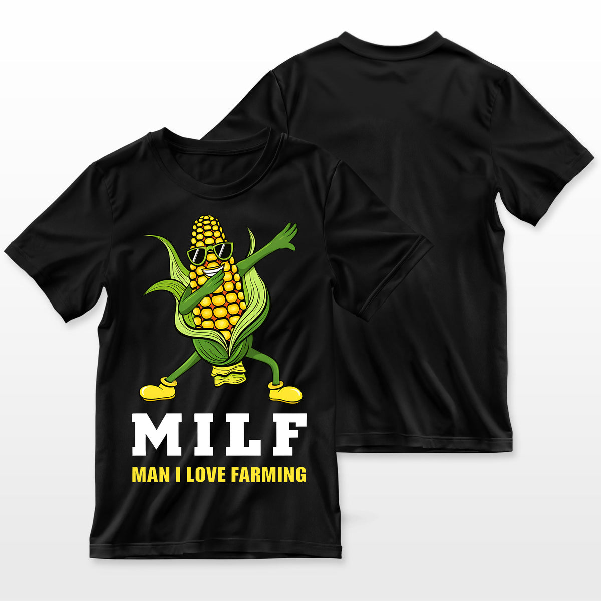 Dabbing Corn Cob Farmer Gift Man I Love Farming Farmer T-Shirt