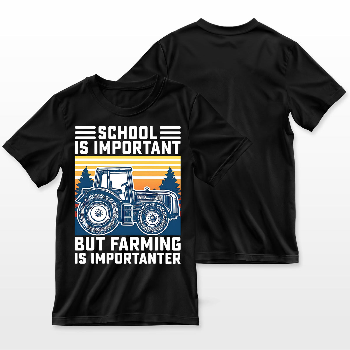 But Farming Is Importanter Farmer Tractor Funny Farm Boys Farmer T-Shirt