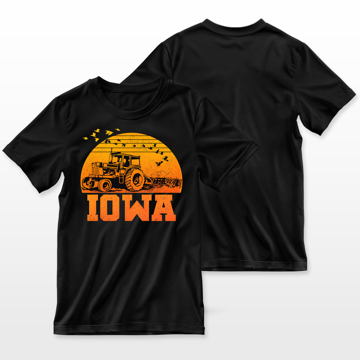 Iowa Vintage Retro Tractor Farmer Shirt Gift Farmer T-Shirt