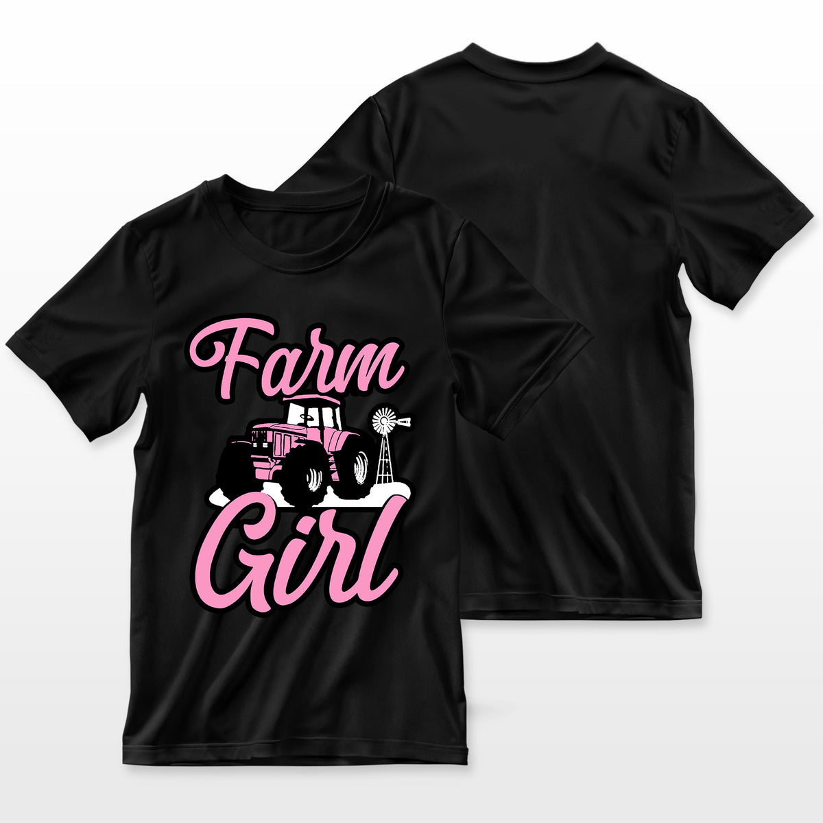 Farming Farmer Girl Tractor Farm Girl T-Shirt