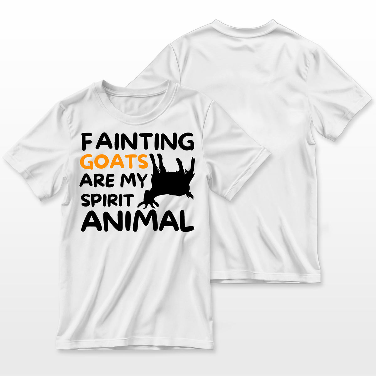 Fainting Goats Are My Spirit Animal Funny Goat Lover Farmer T-Shirt