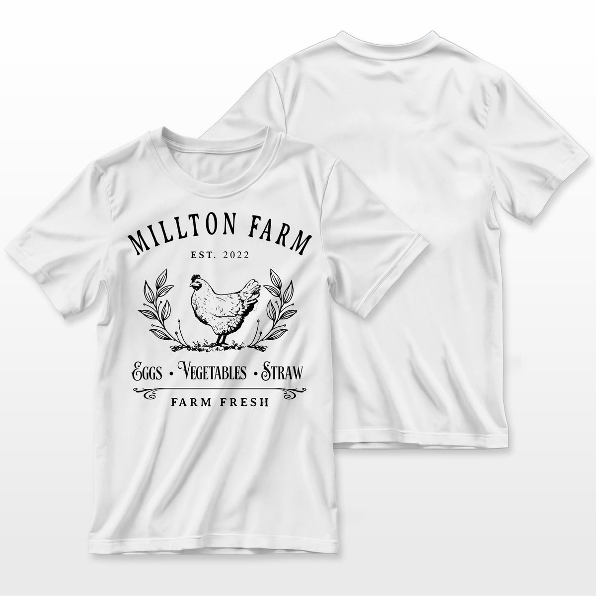 Personalized Family Farm Shirt - Custom Name Vintage Chicken Tee,  Farmhouse Gift, Homestead Apparel, Country Style T-Shirt