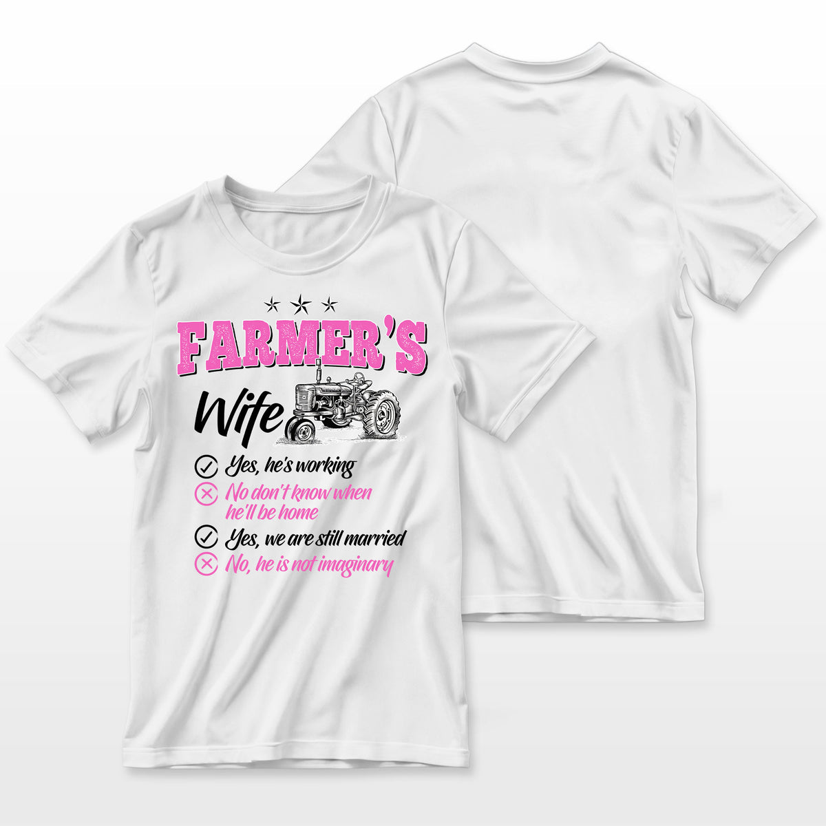 Funny Farmer Shirt Women Wife Of A Farmer Rancher Farmer T-Shirt