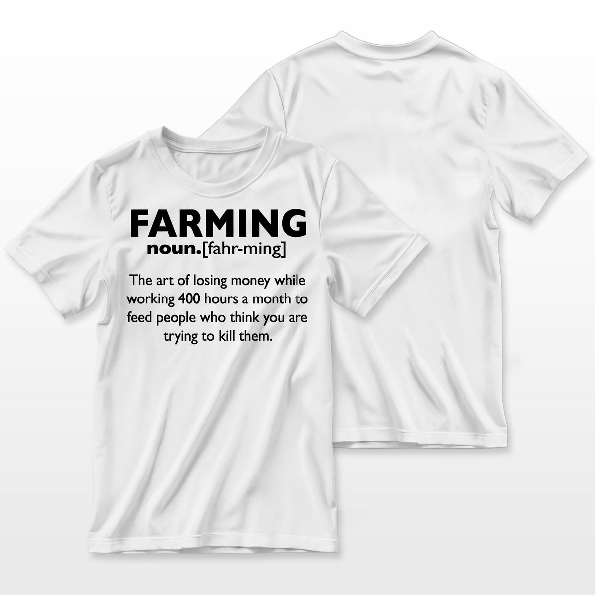 Farming Definition Noun Gift Funny Farmer Gift Farmer T-Shirt